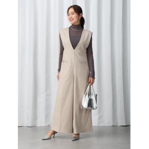 オールインワン Vネックロンパース レディース