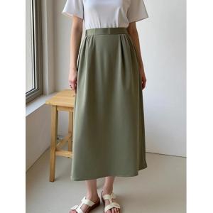 ロング スカート サテンナロースカート