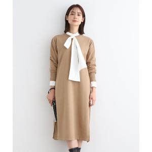 AND COUTURE ワンピース クラシックフラワープリント7分袖