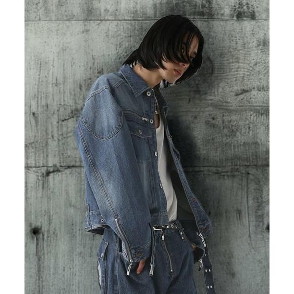 デニムジャケット gジャン 「UNDERGROUND MODE SET UP対応」ベルトデザインデニ...