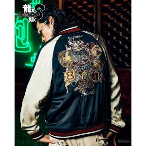 スカジャン M ANGENEHM スカジャン mj10244-Jacquard fabric combination
