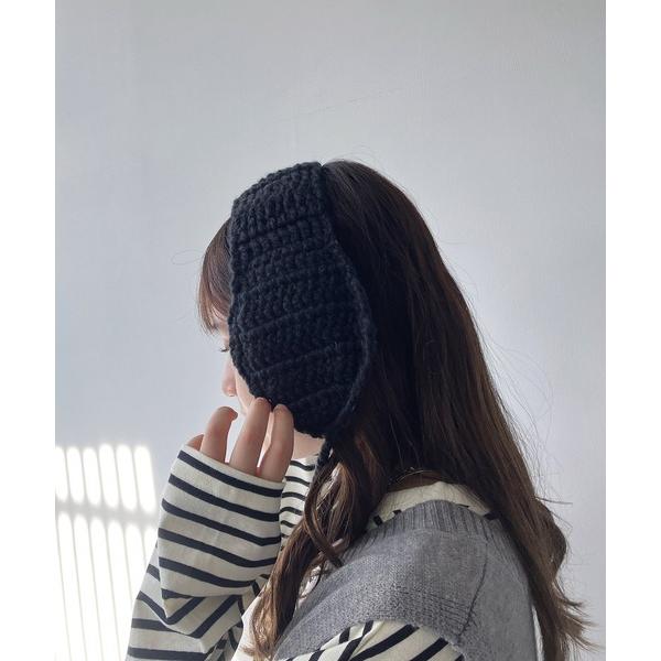 耳当て イヤーマフ 耳あて ポンポンニットイヤーマフ レディース