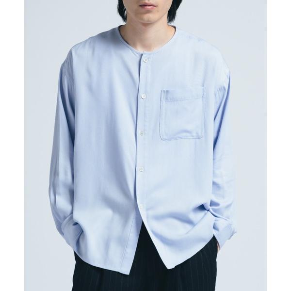 シャツ レーヨンノーカラーシャツ/ Relux Fit - made in INTER FACTOR...