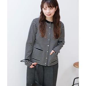 カーディガン バイパチクルーネックニットカーディガン レディース