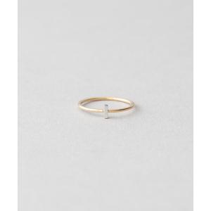 Jouete（ジュエッテ） 指輪 リング K10YG ピンキーリング ダイヤモンド