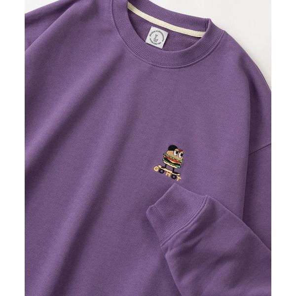 トレーナー スウェット 「0」「MOGMOG/モグモグ」アイスクリーム＆ハンバーガー＆ドーナツ キャ...