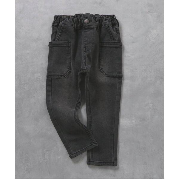 パンツ 裏起毛ストレッチデニム キッズ 子供服 男の子 女の子