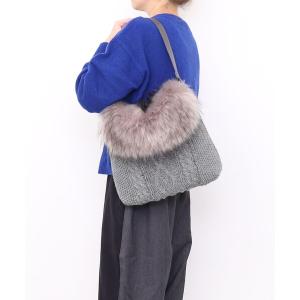 ショルダーバッグ バッグ ｆｉｏｎａ　ニットｘエコファーワンショルダーバッグ／Ａ４対応 レディース