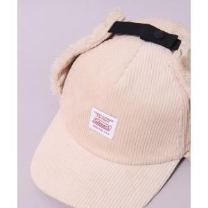 キャップ 帽子 (LF)「Coleman」コーデュロイ フライトキャップ メンズ レディース