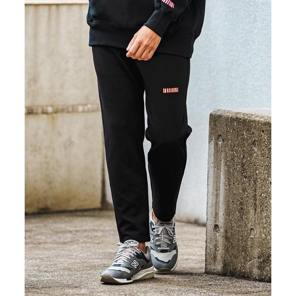 パンツ mp12844-Barcode Embroidery Cardboard Knit Easy...