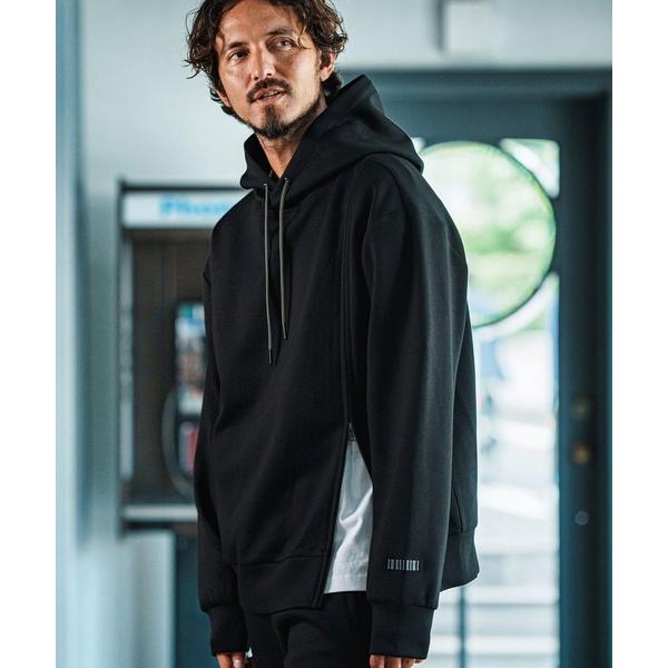 パーカー mpa3606-Zip Accent Cardboard Knit Parka パーカー ...