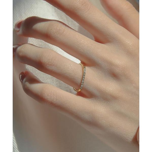 指輪 リング 金属アレルギー対応 スクエアジルコニアリング レディース