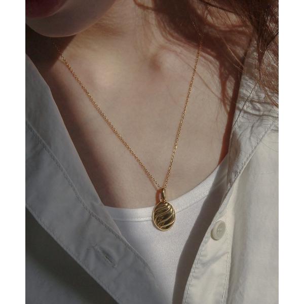 ネックレス 金属アレルギー対応 ビーンズデザインステンレスネックレス レディース