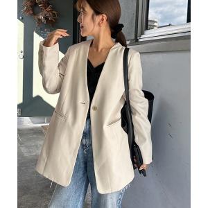 ジャケット ノーカラージャケット 「yuiさんコラボ」ノーカラージャケット レディース