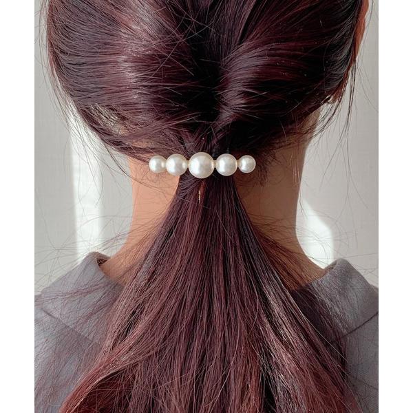 ヘアゴム 5連パールポニー
