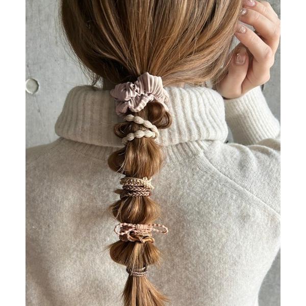 ヘアゴム チョコブラウンゴム ヘアゴムセット