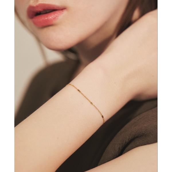 ブレスレット 「 金属アレルギー対応 」 シンプルチェーンブレスレット サージカルステンレス 「強度...