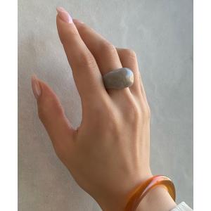 指輪 リング 「金属アレルギー対応」ボリュームクリアデザインリング レディース｜ZOZOTOWN Yahoo!店