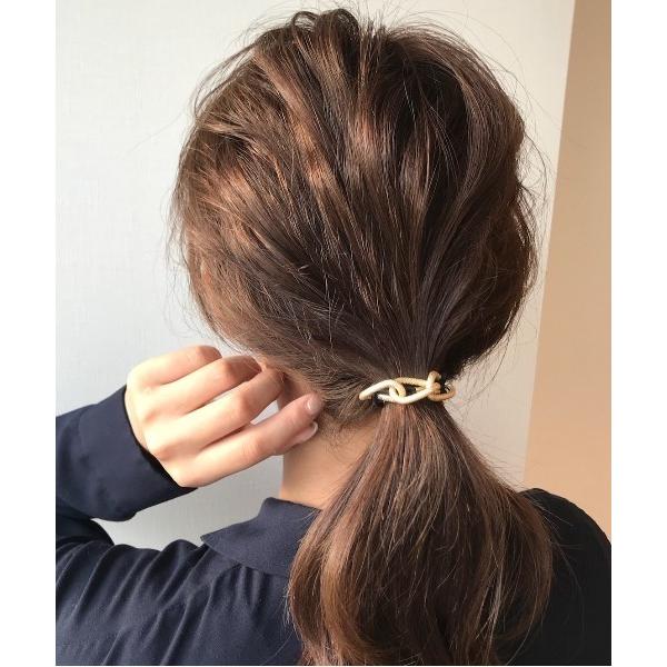 ヘアゴム ゴールド / シルバーチェーンヘアゴム