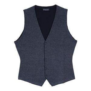 ベスト ジレ バースアイニットジレ メンズ