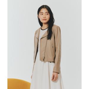 Schott N.Y.C（ショット） レディースラム革ワンスターダブル