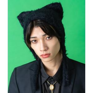 ankoROCK ニット帽 ニットキャップ an meets zakka ネコ耳イヤー