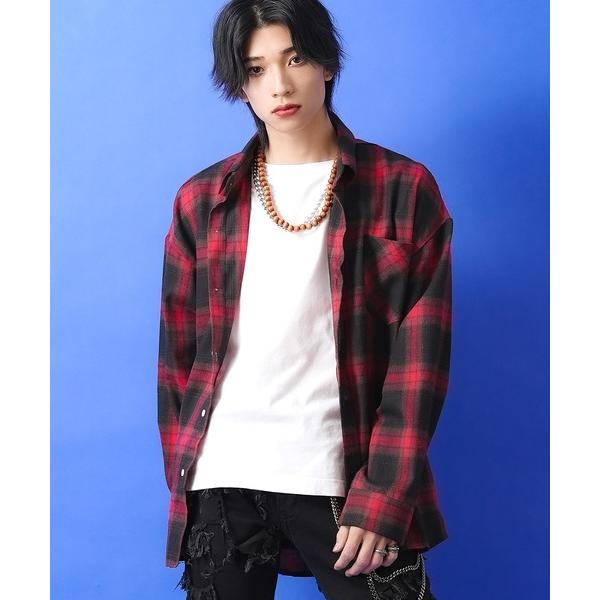 シャツ a.p.o.v. オンブレチェックネルシャツ メンズ レディース