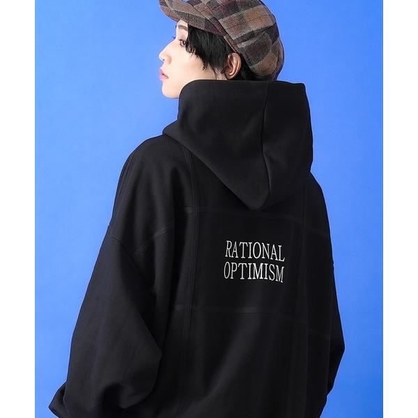 パーカー a.p.o.v. デザインプリントオーバーサイズスウェットパーカー メンズ レディース