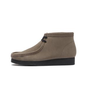Clarks オリーブ スエード デッキシューズ Clarks（クラークス）の「Torhill Hi / トーヒルハイ （ダークオリーブ