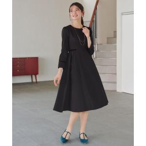 ワンピース 「安田美沙子さん着用」ベロアラインフレアワンピース