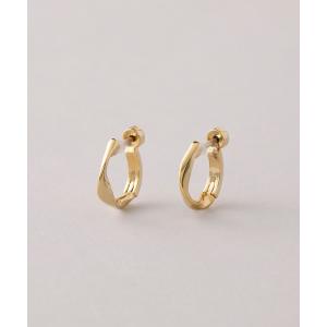 国内即発【JILSANDER】ツイスト フープ ピアス J11VG0017 GOLD JIL SANDER ジルサンダー （JIL SANDER） フープ ツイスト