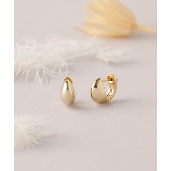 ピアス 金属アレルギー対応made in japan「片手でスムースワンタッチ」ドロップ　ミニスムー...