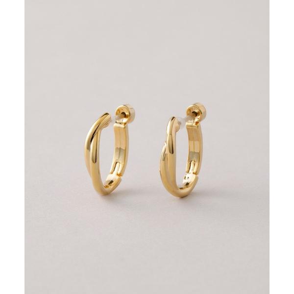 ピアス 金属アレルギー対応made in japan「片手でスムースワンタッチ」オーバルクロス　スム...