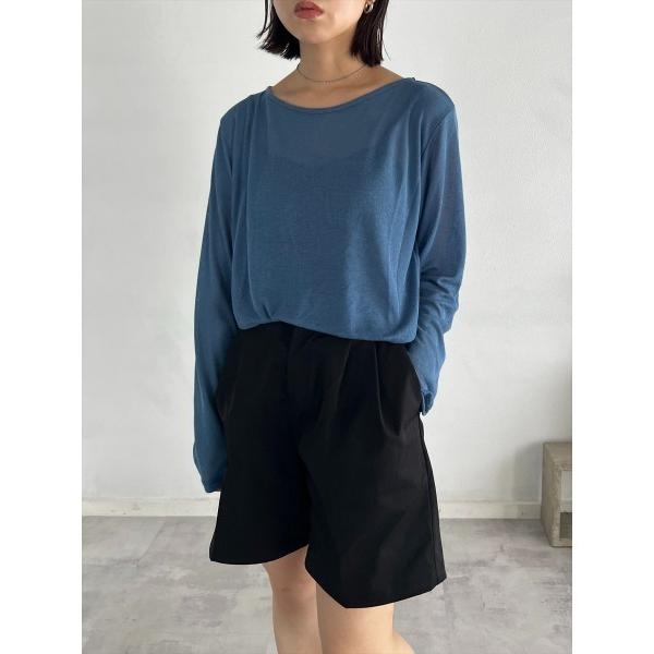 tシャツ シアークルーネックロンT レディース