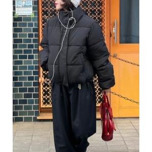 ブルゾン アウター ショート丈中綿パディングブルゾン レディース