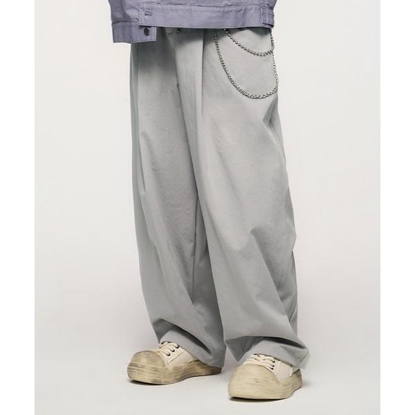 チノパン R. : Wide Leg Pleats Pants メンズ レディース