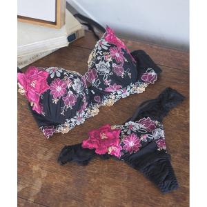 ブラジャー ショーツセット 「しっかり美胸ブラ」すっきりブラ！デザイン豊富！ワイヤーブラだからこその横からぎゅっと胸を集めて脇をスッキリさせ集めて寄せ