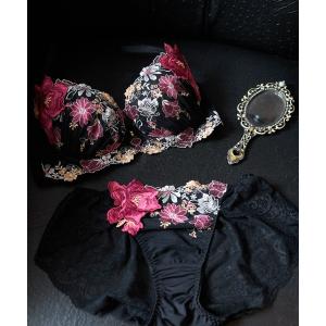 ブラジャー ショーツセット 「しっかり美胸ブラ」ワイヤーブラだからこその横からぎゅっと胸を集められて脇をスッキリさせ、胸を寄せてくれるブラジャー＆…