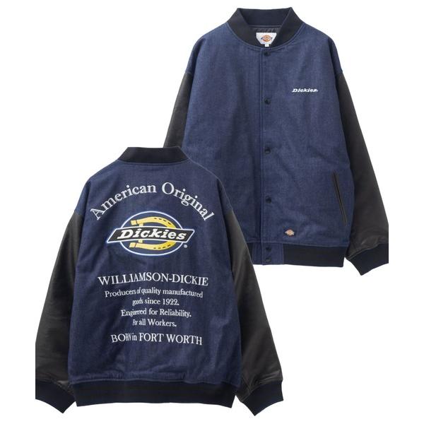 スタジャン 「別注限定展開」DICKIESバックロゴ刺繍スタジアムジャケット メンズ レディース