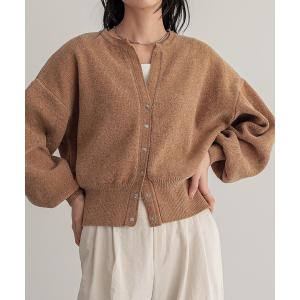 カーディガン 「セットアップ対応」モールスナップボタンカーディガン「サスティナブル」 レディース