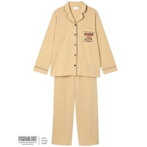 パジャマ ルームウェア PEANUTS × une nana cool「綿100％」天竺パジャマ レディース