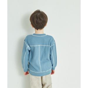 tシャツ ワッフル 配色ステッチ 長袖Tシャツ ...の商品画像
