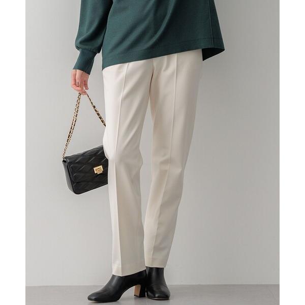パンツ 「Oggi2月号掲載/洗える」ウォームストレッチ テーパード パンツ レディース