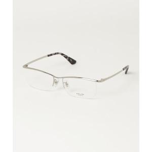 伊達メガネ メガネ 眼鏡 「POLICE/ポリス」ハーフリム メガネ VPLG48J 0S11 メンズ レディース