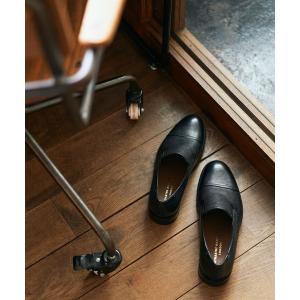 スリッポン KATHARINE HAMNETT LONDON/キャサリンハムネットロンドン ストレートチップサイドエラスティックスリッポンシューズ（3