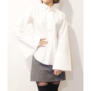 ブラウス シャツ ワイドカフスブラウス レディース