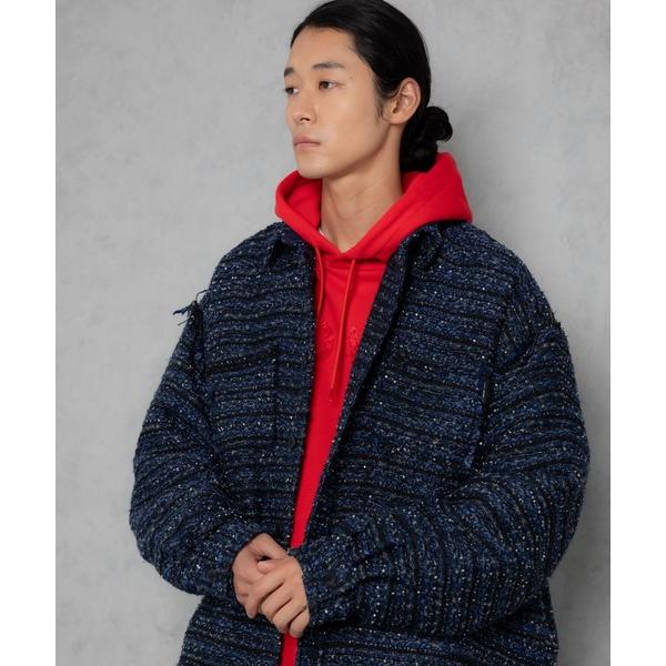 シャツ 「ADAMPATEK/アダムパテック」tweed damage looose shirt /...