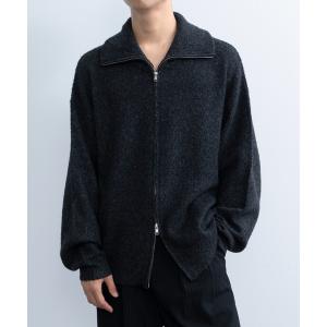 セーター ニット Loose silhouette zip knit / ルーズシルエットジップニット メンズ レディース