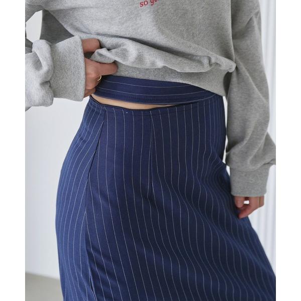 スカート 「UNE ORIGINAL」「ウエストサイドジッパー開け閉め自由に演出可能」ハイウエストス...