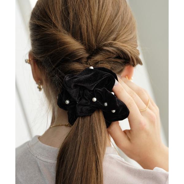 シュシュ パールベロアシュシュ